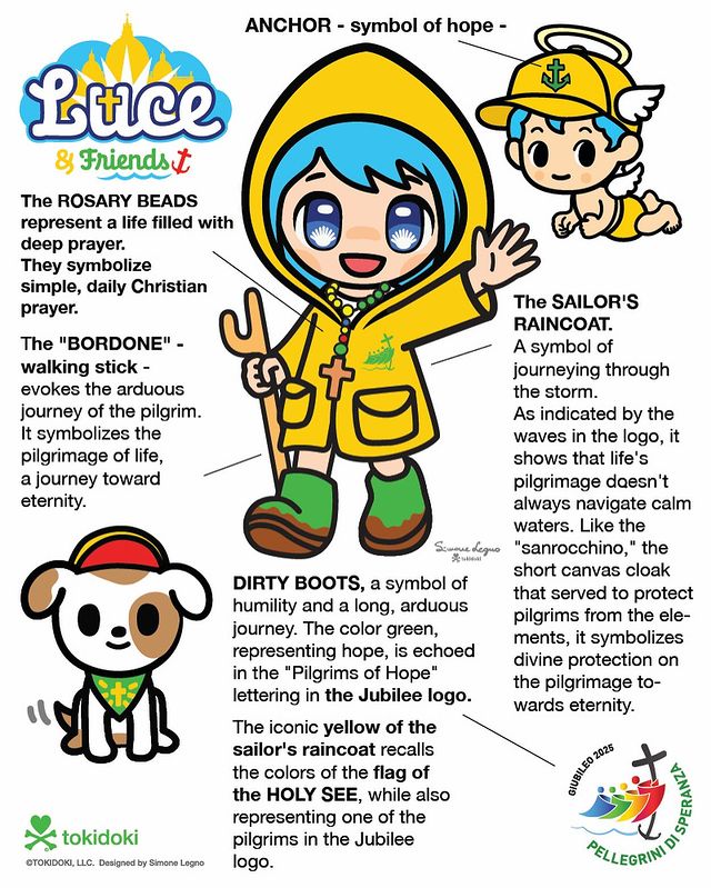 Luce: la mascotte del Giubileo, per il Vaticano da Tokidoki Luce: la mascotte del Giubileo, per il Vaticano da Tokidoki